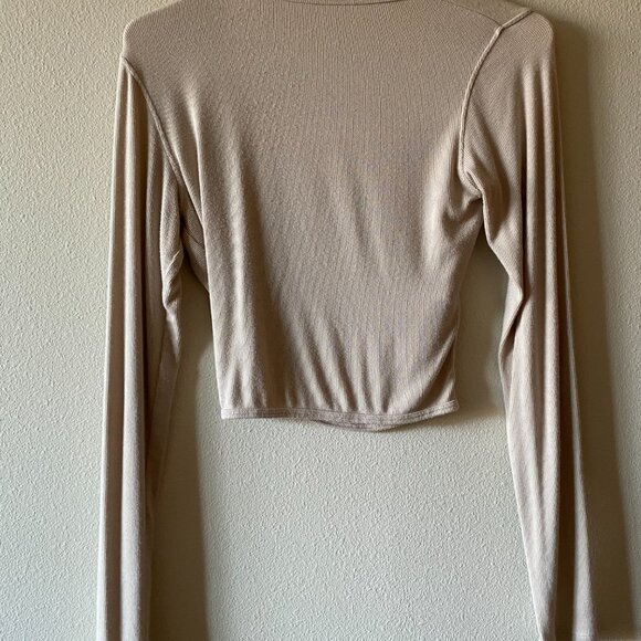 Lululemon Wrap-Front Ribbed Long-Sleeve Top - Picture 4 of 5